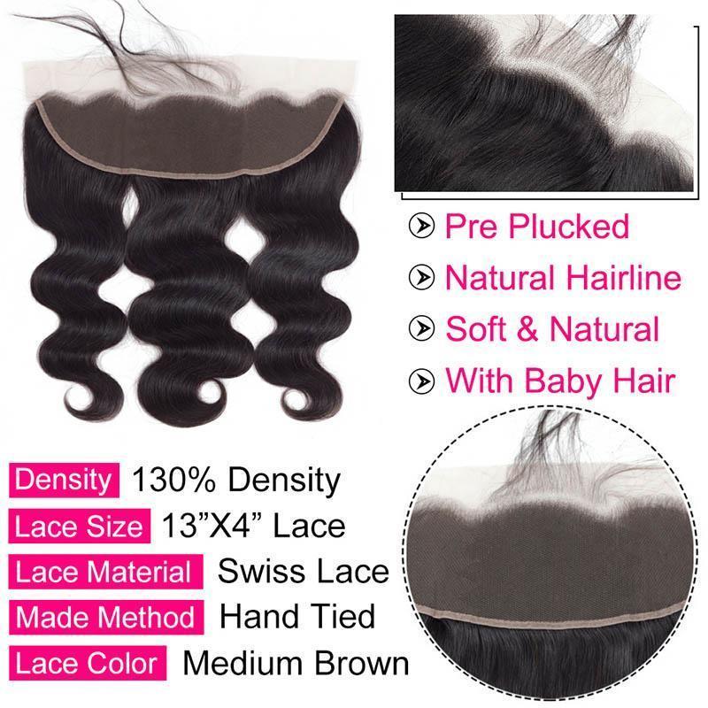 13x4 Lace Frontal Closure Body Wave Daimer Hair Company Brazilian 100 Human Hair Swiss Lace
