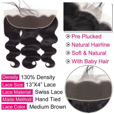 13x4 Lace Frontal Closure Body Wave Daimer Hair Company Brazilian 100 Human Hair Swiss Lace
