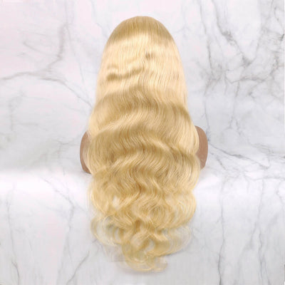 613 Lace Frontal Wig Human Hair 13x4 Bolnde Body Wave Wigs Pre Plucked With Baby Hair 130% Density