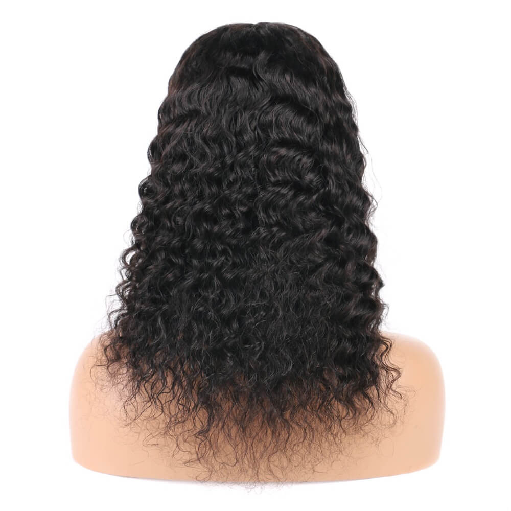 Deep Wave T Part Lace Wigs Human Hair wigs for black Women Middle Part Glueless Wigs 150% Density Can be Dyed