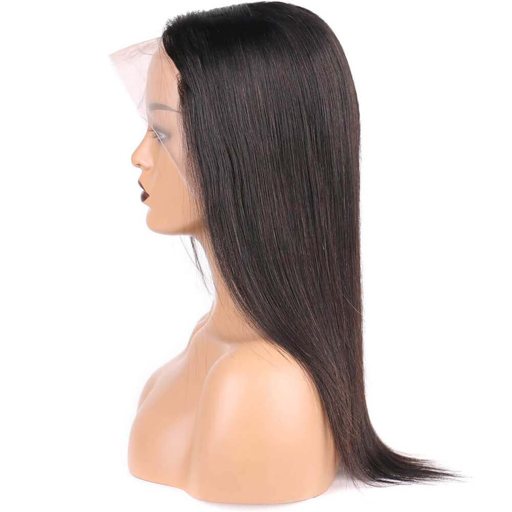 T Part Wig Human Hair Straight Hair Glueless Lace Wigs Middle Part No Bang Can be Styled