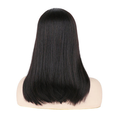 U Part Bob Wigs Human Hair For Women Remy Hair Clip in Short Straight Glueless Wig