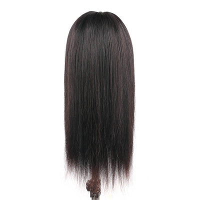 V Part Wigs Straight Brazilian Remy Human Hair Wigs for Women Upgrade U Part Wigs Glueless Clip In Half Wig No Leave Out 150% Density Natural Color