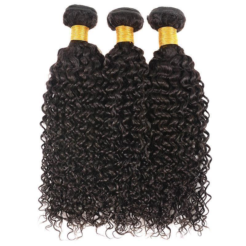 Daimer Kinky Curly Hair Bundles Remy Human Hair Extensions Natural Black Brazilian Hair 3 Bundles Deals