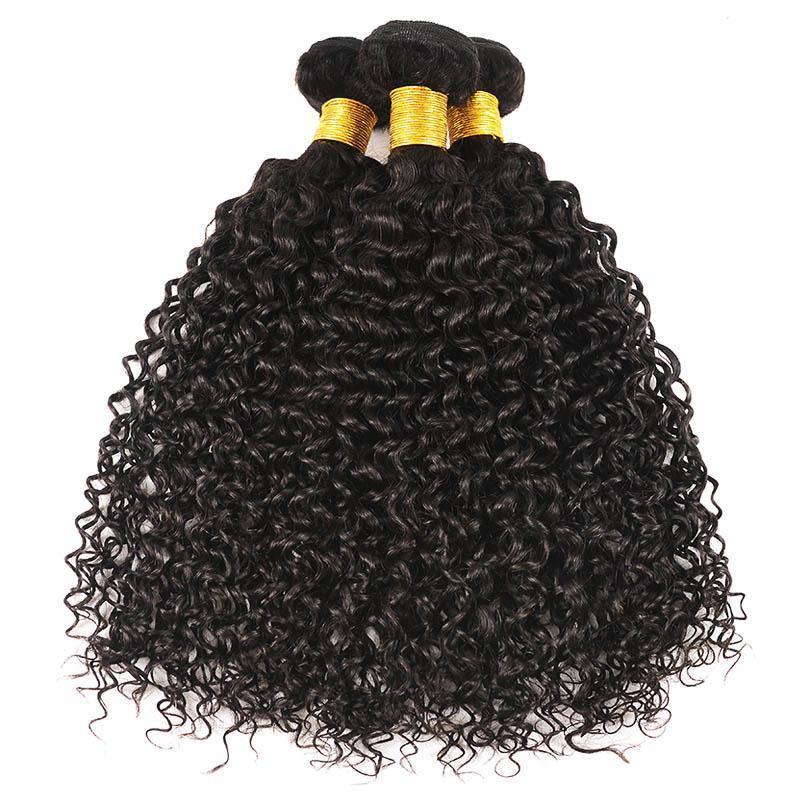 Daimer Kinky Curly Hair Bundles Remy Human Hair Extensions Natural Black Brazilian Hair 3 Bundles Deals