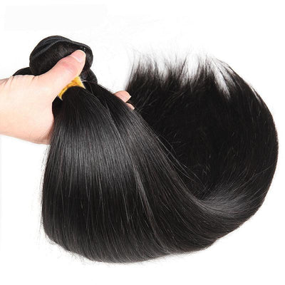 Daimer Straight Hair Bundles Brazilian Hair Weave Bundles Virgin Human Hair Bundles Natural Black 3 Pieces