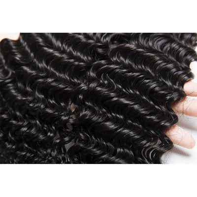 Deep Wave Hair Bundles Brazilian Hair Weave Bundles Deep Curly Hair Bundles Weft Virgin Human Hair 3 Bundles