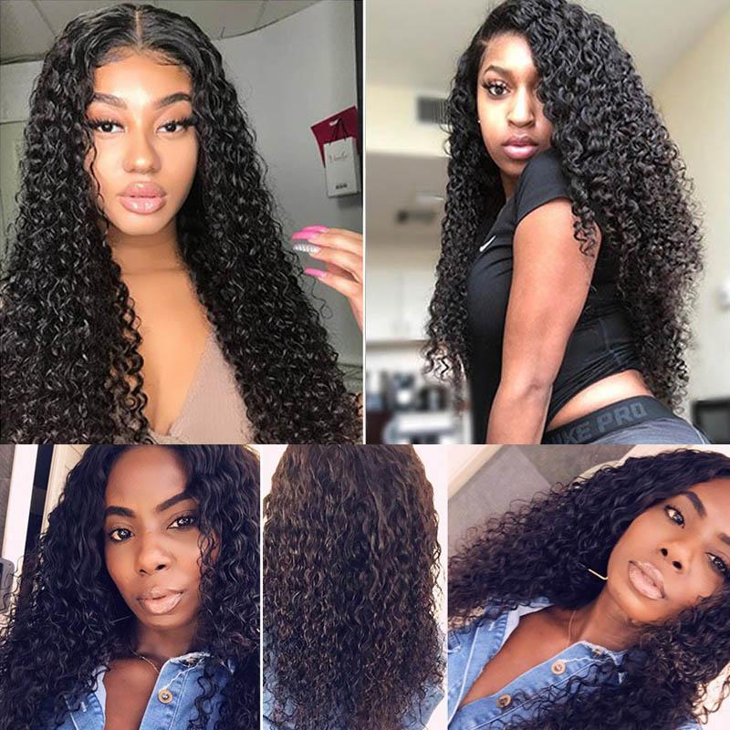 Deep Wave Hair Bundles Brazilian Hair Weave Bundles Deep Curly Hair Bundles Weft Virgin Human Hair 3 Bundles