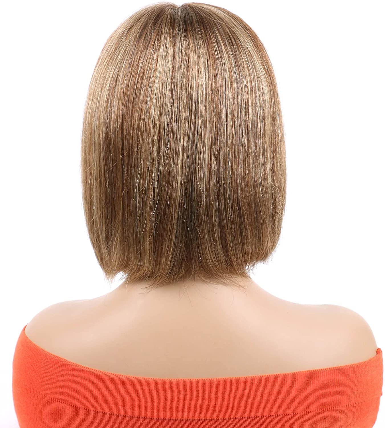 T Part Wig Human Hair Bob Wigs 4/27 Highlight Short Bob Straight Hair Wigs for Women