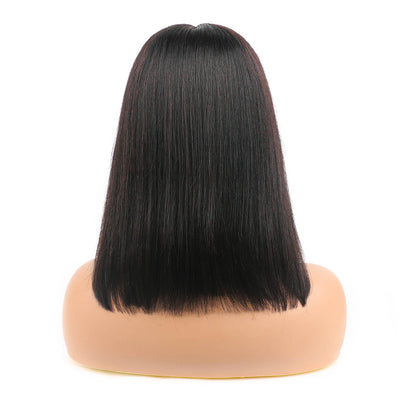 Ombre Highlight Streak Straight Bob Wigs 13x4 Lace Front Wigs For Black Women Brazilian Remy Blonde Highlight Bob Wigs Human Hair